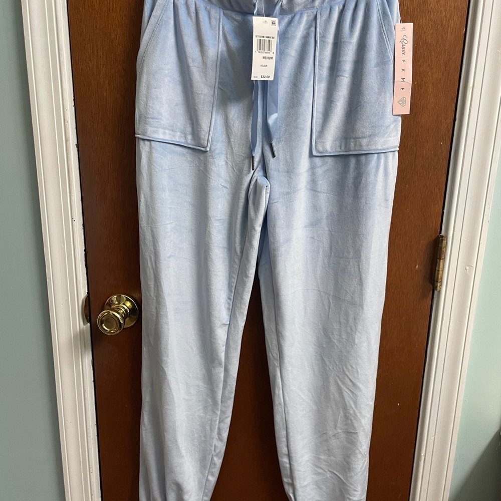 NWT Crave Fame Light Blue Joggers